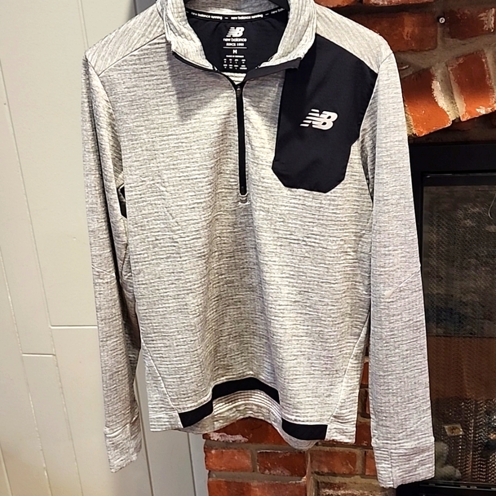 New Balance Gray 1/4 zip